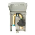 Product Image of PVC Gas Plug with 3/8" NPT Inlet x 3/8" Quick Disconnect Outlet (Grey)