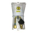 Product Image of PVC Gas Plug with 1/2" Bottom NPT Inlet x 3/8" Quick Disconnect Outlet (White)