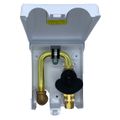 Product Image of PVC Gas Plug with 1/2" Rear NPT Inlet x 3/8" Quick Disconnect Outlet (White)