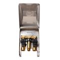 Product Image of Double Gas Plug with 1/2" Bottom NPT Inlet x 2 x 3/8" Quick Disconnect Outlets