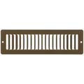 Product Image of 10" x 2" (Wall Opening Size) Toe-Space Grille (Brown)