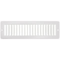 Product Image of 10" x 2" (Wall Opening Size) Toe-Space Grille (White)