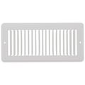 Product Image of 10" x 4" (Wall Opening Size) Toe-Space Grille (White)