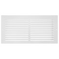 Product Image of 14" x 6" (Wall Opening Size) Sidewall/Ceiling Return Air Grille 1/2" (White)