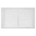 Product Image of 14" x 8" (Wall Opening Size) Sidewall/Ceiling Return Air Grille 1/2" (White)