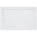 Product Image of 20" x 12" (Wall Opening Size) Sidewall/Ceiling Return Air Filter Grille w/ 1/2" Fin Spacing (White)