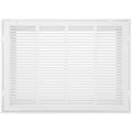 Product Image of 20" x 14" (Wall Opening Size) Sidewall/Ceiling Return Air Filter Grille, 1/2" (White)