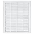 Product Image of 20" x 24" (Wall Opening Size) Sidewall/Ceiling Return Air Filter Grille w/ 1/2" Fin Spacing (White)