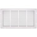 Product Image of 24" x 12" (Wall Opening Size) Sidewall/Ceiling Return Air Filter Grille, 1/2" (White)