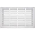 Product Image of 24" x 14" (Wall Opening Size) Sidewall/Ceiling Return Air Filter Grille, 1/2" (White)