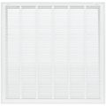 Product Image of 30" x 30" (Wall Opening Size) Sidewall/Ceiling Return Air Filter Grille w/ 1/2" Fin Spacing (White)
