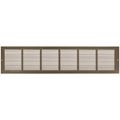 Product Image of 30" x 6" Baseboard Return Air Grille, 1/3" Series (Brown)