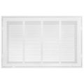 Product Image of 20" x 12" (Wall Opening Size) Sidewall/Ceiling Return Air Filter Grille w/ 1/3" Fin Spacing (White)