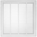 Product Image of 20" x 20" (Wall Opening Size) Sidewall/Ceiling Return Air Filter Grille w/ 1/3" Fin Spacing (White)