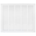 Product Image of 25" x 20" (Wall Opening Size) Sidewall/Ceiling Return Air Filter Grille w/ 1/3" Fin Spacing (White)