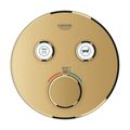 Product Image of Grohtherm Dual Function Thermostatic Valve Trim (Brushed Cool Sunrise)