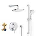 Product Image of Cosmopolitan 2-Handle Pressure Balance Rainshower Bundle, 1.75 GPM (Chrome)