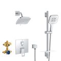 Product Image of Eurocube 2-Handle Pressure Balance Shower Bundle, 1.75 Gpm, 29433000