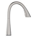 Product Image of Zedra Single-Handle Pull Down Kitchen Faucet Triple Spray 1.75 GPM w/ Touch Tech (Supersteel)