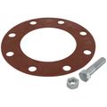 Product Image of 6" Full Face Red Rubber Gasket & Steel Bolt Kit