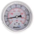 Product Image of 2.5" Stainless Steel Liquid Filled Gauge, Back Mount, w/ Brass Internals (0-100 PSI)