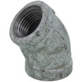 1/2" Galvanized Malleable 45° Elbow