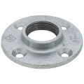 1-1/4" Galvanized Floor Flange w/ Holes