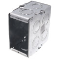 Product Image of 3-1/2" Deep Gangable Masonry Box w/ 1/2" & 3/4" Knockouts, 22 cu. in Capacity