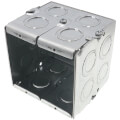 Product Image of 3-1/2" Deep Gangable Masonry Box w/ 1/2" & 3/4" Knockouts, 46.9 cu. in. Capacity