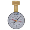 Product Image of 2.5" Economy Maximum Pointer Water Test Pressure Gauge, Top Mount (0-160 PSI)