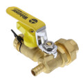 Product Image of 1/2" PEX Crimp x FNPT Union Pro-Pal Ball Valve w/ Drain & Reversible Handle (Lead Free)