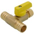 Product Image of 3/8" OD Compression x 3/4" F1807 PEX Run Pro-Pal T-Valve Full Port Forged DZR Brass Ball Valve w/ Integrated Tee Fitting, Adjustable Packing Gland & Reversible Handle (LF)