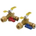 Product Image of 3/4" PEX Crimp Isolator E-X-P E2 Tankless Water Heater Service Valve Kit (Lead Free)