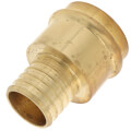Product Image of 1-1/4" PEX Crimp x Copper Press Brass Adapter (Lead Free)