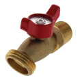 Product Image of 1/2" MIP x No Kink Brass Sillcock w/ 1/4 Turn Handle (Lead Free)