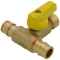 Product Image of 3/8" OD Compression x 1/2" F1960 PEX Run Pro-Pal T-Valve Full Port Forged DZR Brass Ball Valve w/ Integrated Tee Fitting, Adjustable Packing Gland & Reversible Handle (LF)