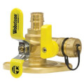 Product Image of 3/4" Expansion PEX Full Port Forged Brass Uni-Flange Isolator Flange w/ MF Drain & Rotating Flange (Lead Free)