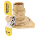 Product Image of 3/4" Threaded High Velocity Full Port Forged Brass Uni-Flange Isolator Flange w/ Rotating Flange (Lead Free)
