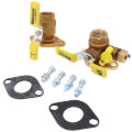 Product Image of 1" Threaded x Rotating Flange High Velocity Isolator Circulator Pump Install Kit