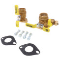 Product Image of 1-1/4" Threaded x Rotating Flange High Velocity Isolator Circulator Pump Install Kit