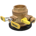 Product Image of 2" FIP Full Port Forged Brass Uni-Flange Isolator Flange w/ Detachable Rotating Flange & Drain