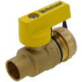 Product Image of 1/2" Sweat x 3/4" Hose Pro-Pal Add-A-Drain Full Port DZR Brass Ball Valve w/ Cap