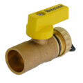 Product Image of 3/4" Sweat x 3/4" Hose Pro-Pal Add-A-Drain Full Port DZR Brass Ball Valve w/ Cap