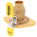 Product Image of 3/4" Sweat High Velocity Full Port Forged Brass Uni-Flange Isolator Flange w/ Rotating Flange (Lead Free)