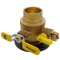 Product Image of 2" Sweat Full Port Forged Brass Uni-Flange Isolator Flange w/ Detachable Rotating Flange & Drain