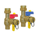 Product Image of 3/4" Sweat Isolator E-X-P E2 Tankless Water Heater Service Valve Kit w/ No PRV Port (Lead Free)
