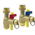 Product Image of 3/4" Push-Fit Isolator E-X-P E2 Tankless Water Heater Service Valve Kit w/ No PRV Port (Lead Free)