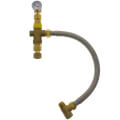Product Image of 3/4" MNPT x FNPT Water Heater Tempering Valve (Lead Free) w/ Temperature Gauge