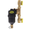 1" Sweat Brass Magnetic Boiler Filter with Isolation Valves