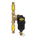 1" Press Brass Magnetic Boiler Filter with Isolation Valves
